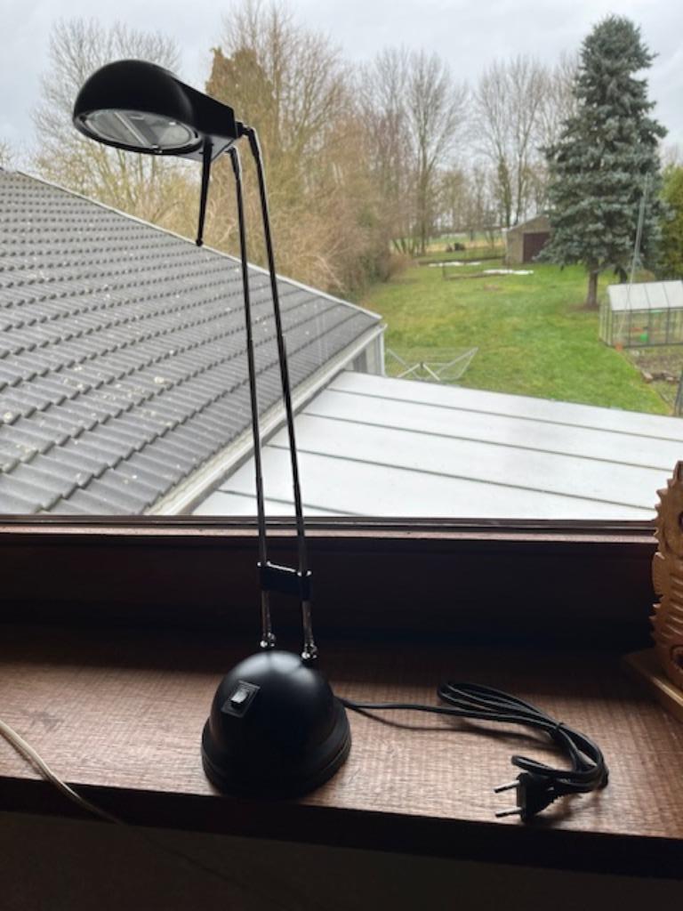 Lampe halogène de bureau, Maison & Meubles, Lampes | Lampadaires, Enlèvement, Comme neuf, Métal, Moins de 100 cm