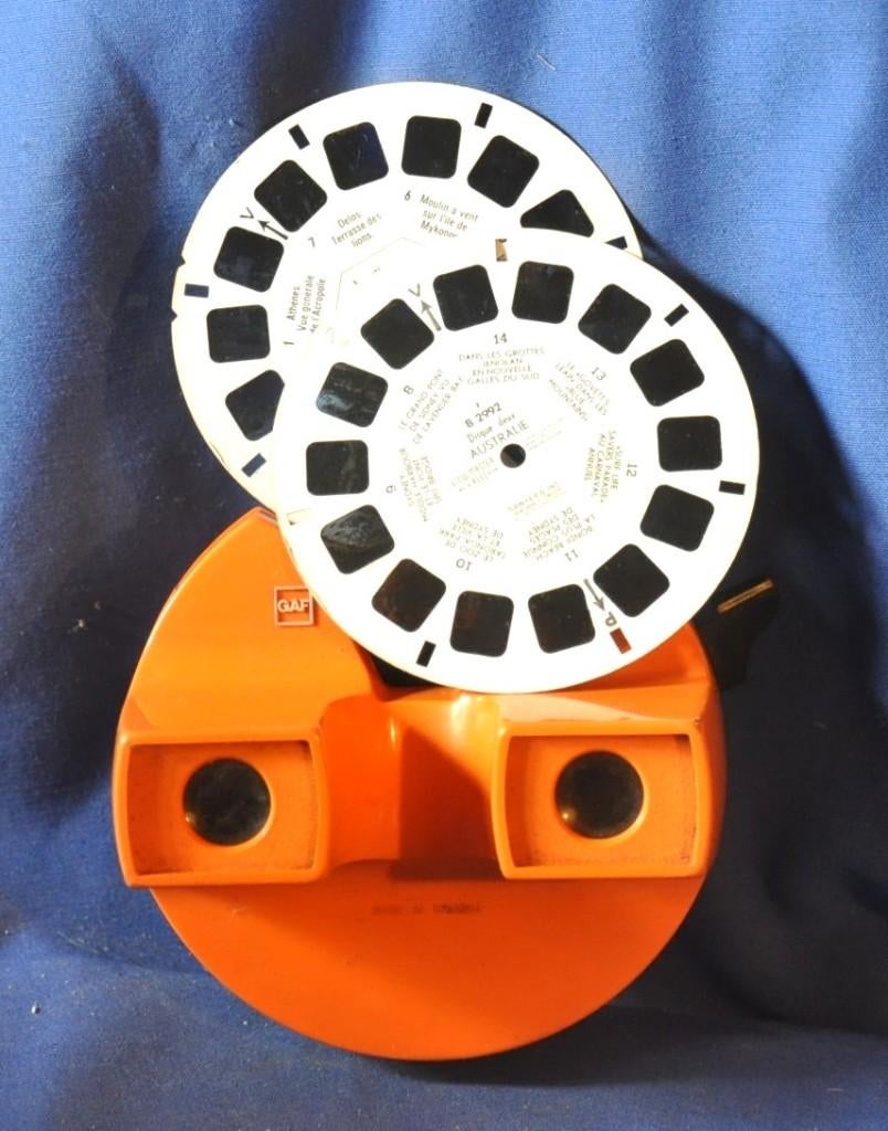 view master gaf vintage + 2 disques, Collections, Appareils photo & Matériel cinématographique, Enlèvement ou Envoi, Autres types