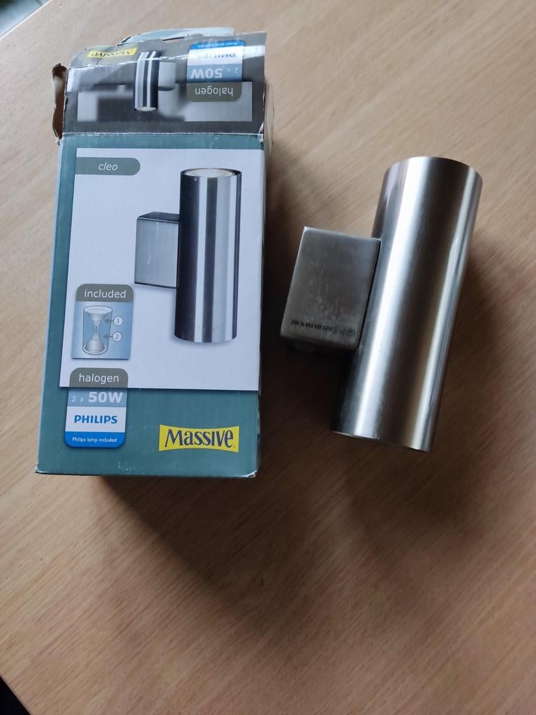 Philips Massive wandlamp GU10+ halogeenlampen, Ophalen of Verzenden