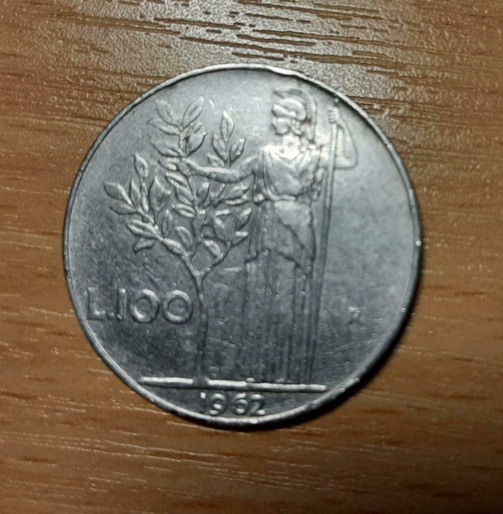 Italiaanse munt van 100 lire 1962 Zeer goed, Ophalen of Verzenden