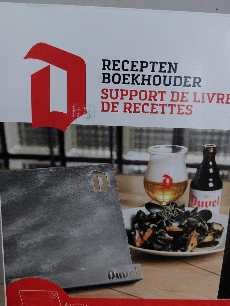 Duvel receptenhouder,  tablethouder., Verzamelen, Ophalen of Verzenden, Nieuw, Reclamebord, Plaat of Schild, Duvel