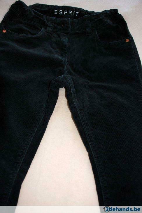 Esprit - ribfluwelen donkergrijze broek maat 140, Enfants & Bébés, Vêtements enfant | Taille 140, Pantalon, Enlèvement ou Envoi
