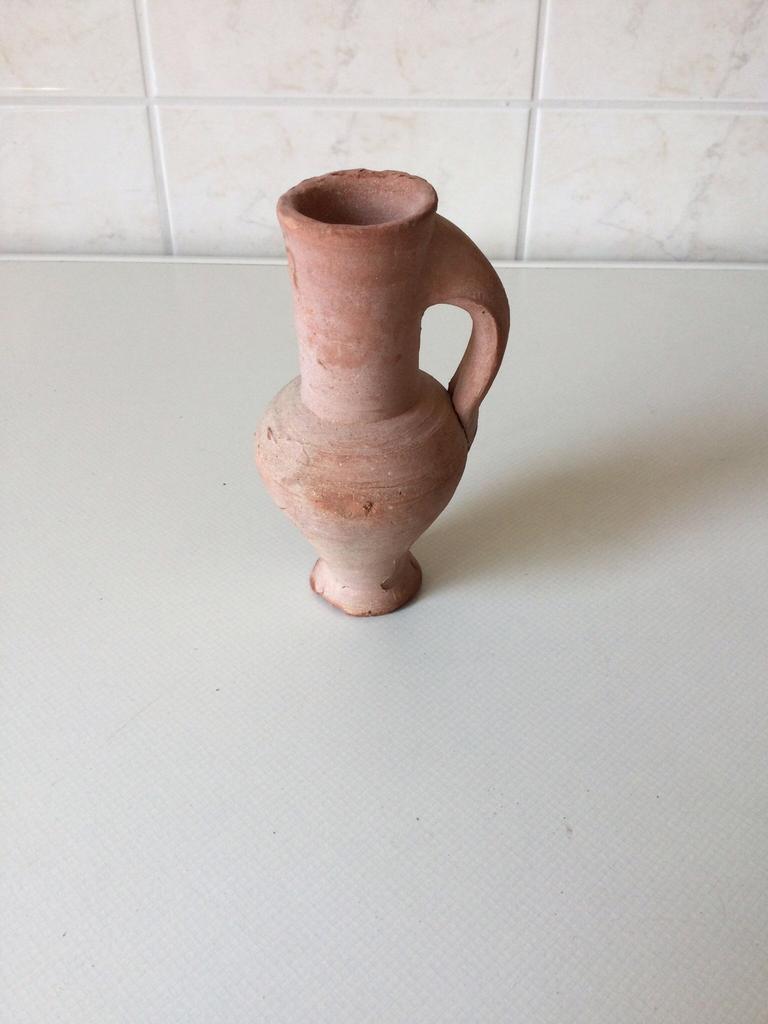 Terracotta vaasje, Ophalen of Verzenden, Gebruikt