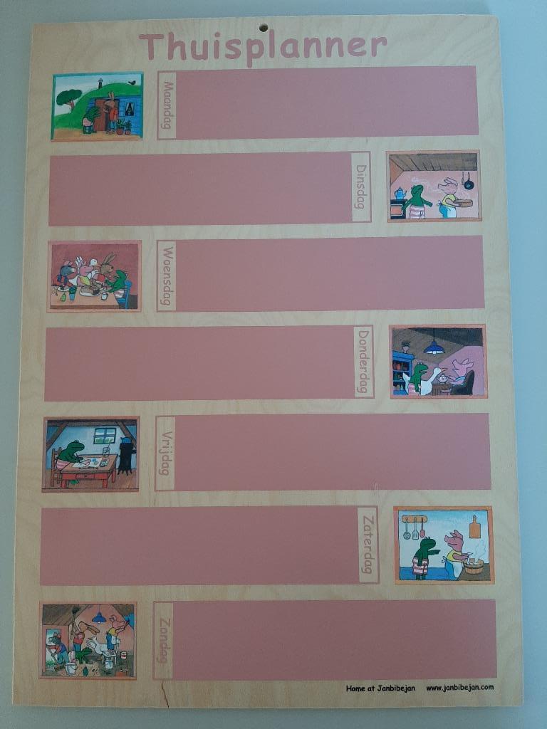 Weekplanner activiteiten Janbibejan, Ophalen, Nieuw, Overige typen
