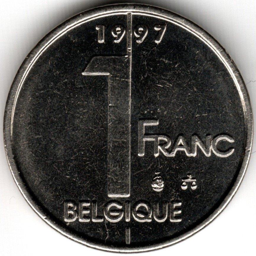 Belgique : 1 Franc 1997 Français Morin 932 Ref 14922, Enlèvement ou Envoi, Autre, Monnaie en vrac