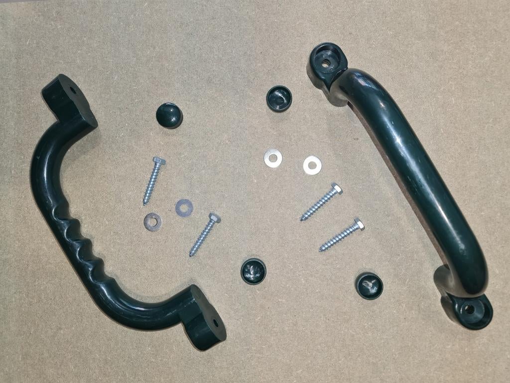 2 sets van 2 plastic handgrepen - groen, Kinderen en Baby's, Speelgoed | Buiten | Speeltoestellen, Ophalen of Verzenden, Nieuw