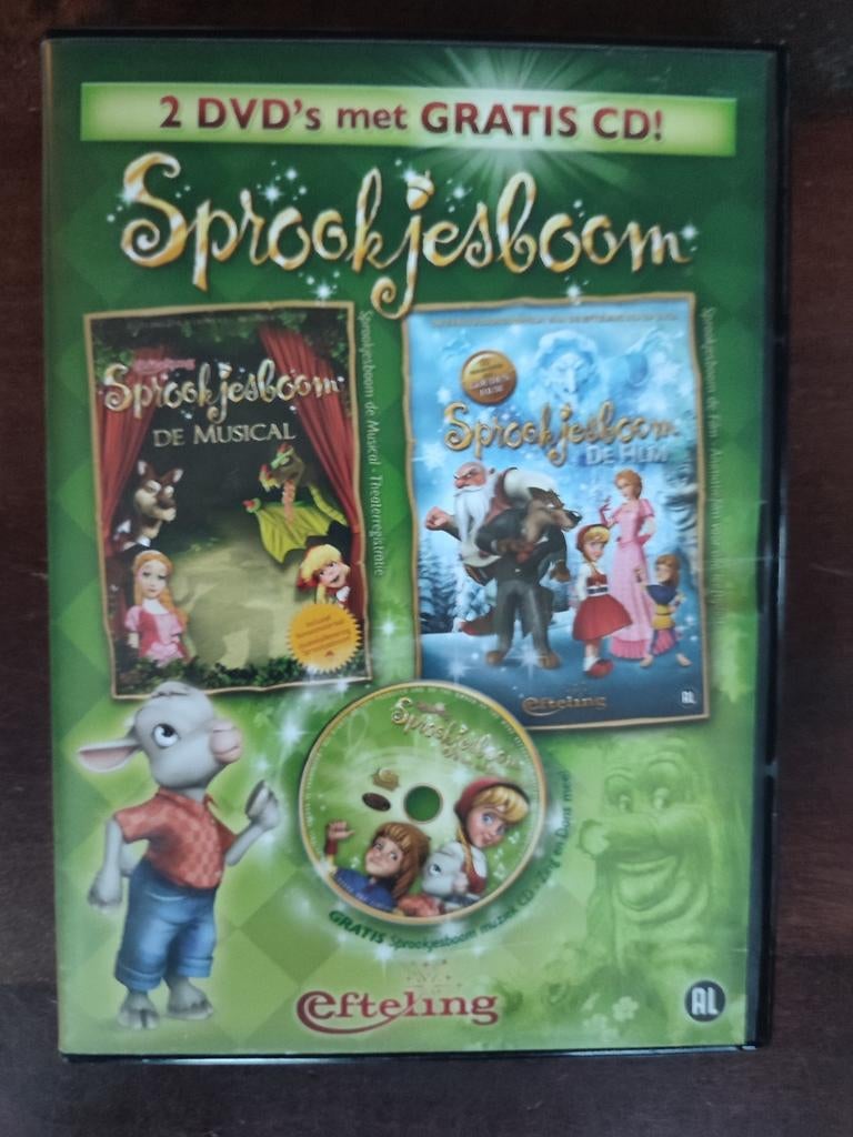 2-DVD + CD: EFTELING - SPROOKJESBOOM de musical, de film, CD, Cd's en Dvd's, Ophalen of Verzenden, Zo goed als nieuw