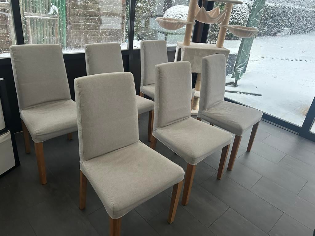 Eetkamerstoelen Ikea, Huis en Inrichting, Stoelen, Ophalen, Gebruikt, Grijs