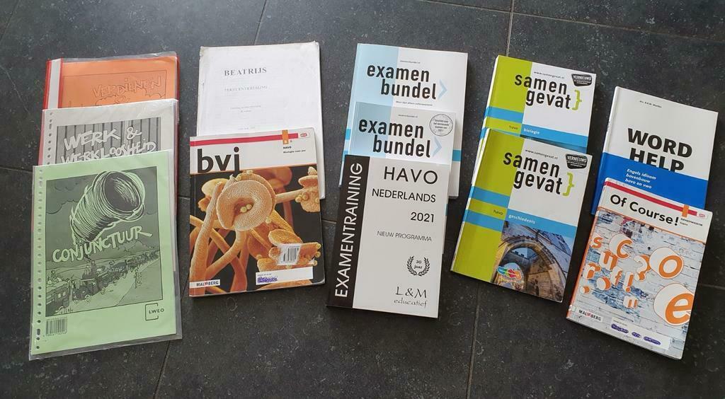 Schoolboeken 5Havo 13st. alleen de zgan Onbeschreven NL20/21, Ophalen of Verzenden
