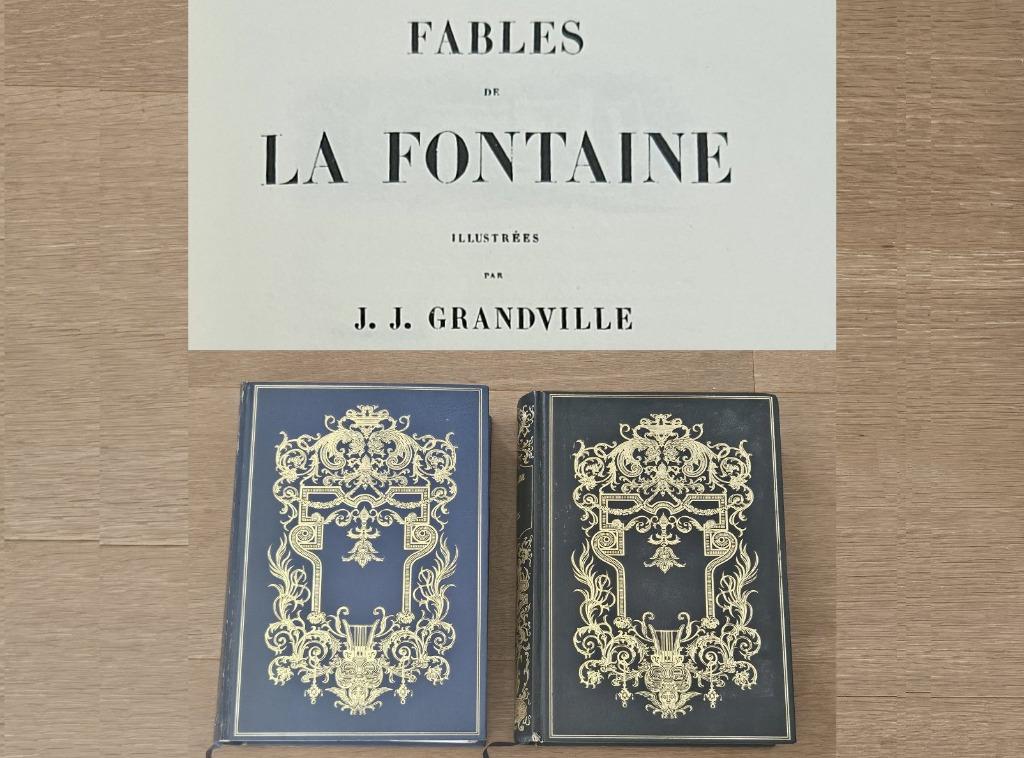 Livres Les Fables de La Fontaine Tomes 1 et 2 Illustrées, Antiquités & Art, Enlèvement ou Envoi