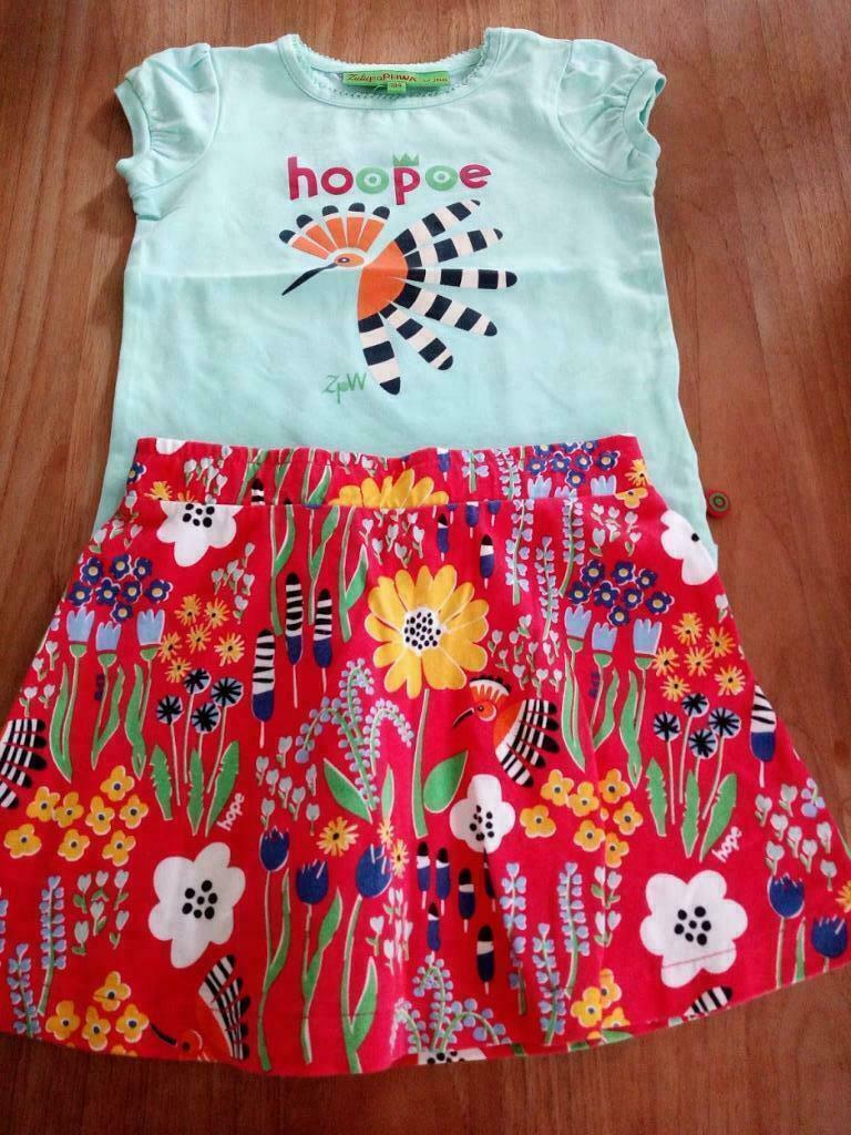 Rok + T-shirt 104 ZulupaPuwa, Ophalen of Verzenden, Zo goed als nieuw, Meisje, Setje