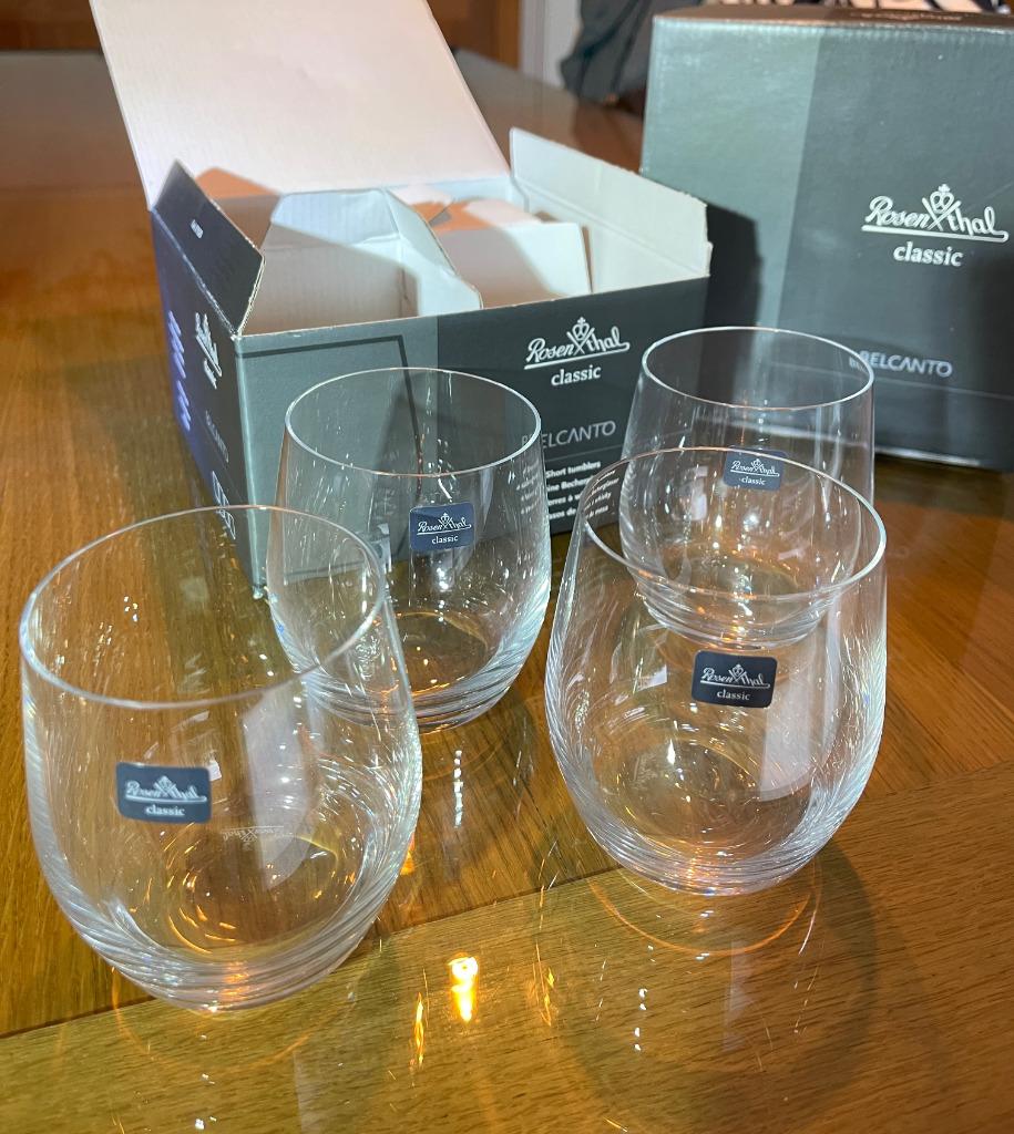 Rosenthal Classic Kristalglas Belcanto 4stuks, Ophalen, Nieuw, Glas of Glazen