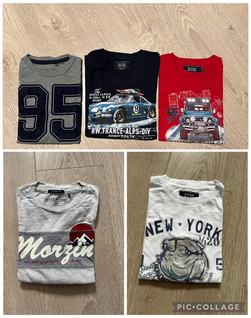 River woods pakket longsleeves maat 10, Kinderen en Baby's, Kinderkleding | Maat 140, Ophalen of Verzenden, Zo goed als nieuw