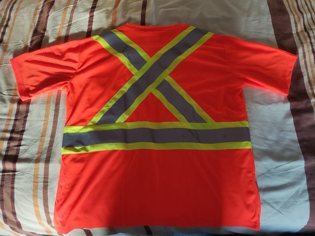 Veste rétro-réfléchissante orange fluo, Vêtements | Hommes, Blousons sans Manches, Enlèvement, Neuf, Autres tailles, Orange