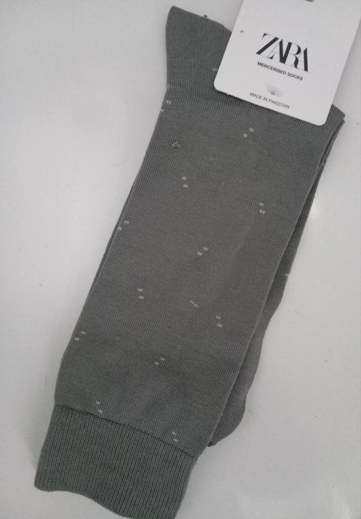 ZARA mercerised grey socks, L 43-46, nieuw!, Kleding | Heren, Ophalen of Verzenden