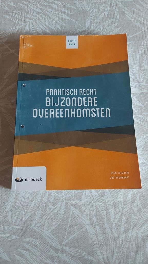 Praktisch recht - bijzondere overeenkomsten 2022, Ophalen of Verzenden, Zo goed als nieuw, Nederlands