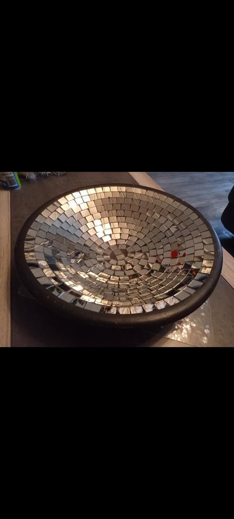 Grand Plat décoration mosaïque miroirs, Enlèvement