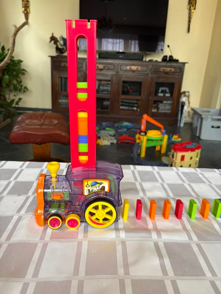 Play go domino trein, Kinderen en Baby's, Ophalen, Zo goed als nieuw