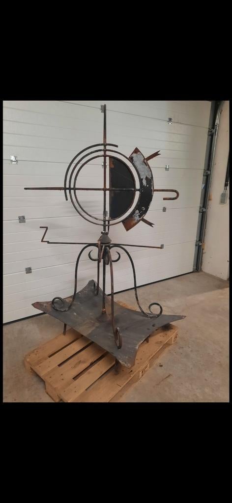 Windroos in smeedwerk, Antiek en Kunst, Ophalen