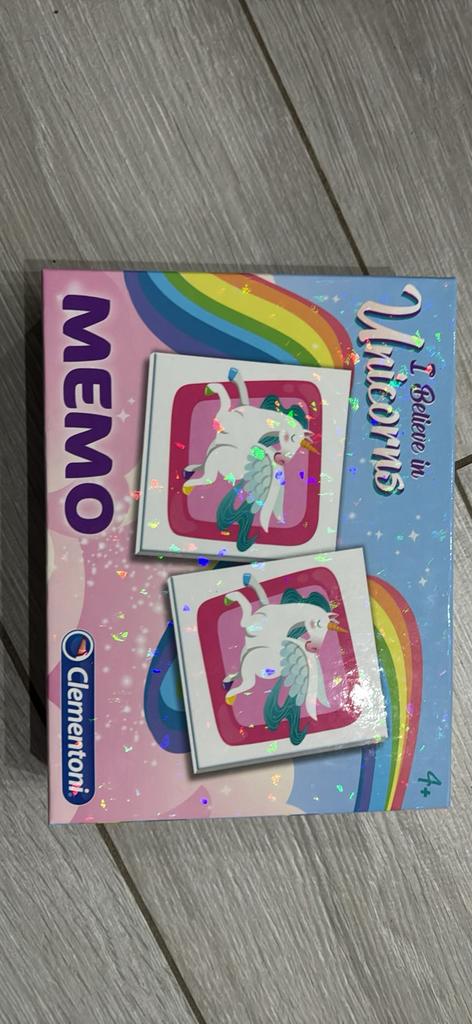 Memo unicorns, Een of twee spelers, Ophalen, Nieuw, Clementoni
