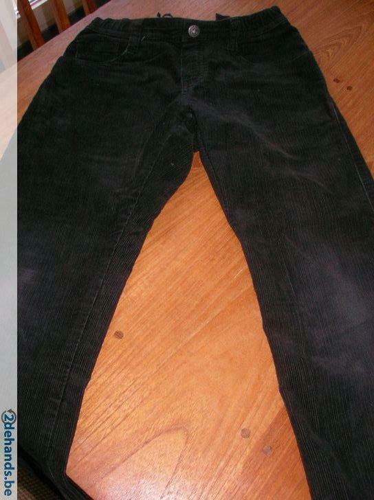 zwarte fluwelen broek kinderen : 6 jaar, Utilisé, Garçon, Pantalon