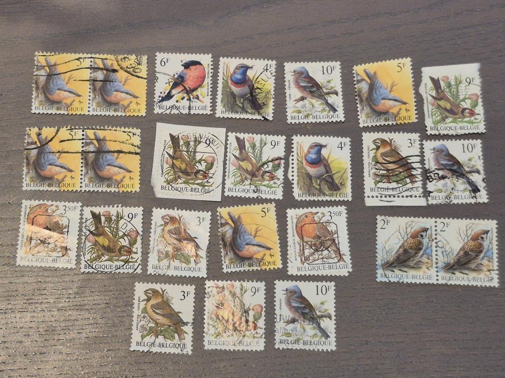 Postzegels België vogels set, Ophalen of Verzenden