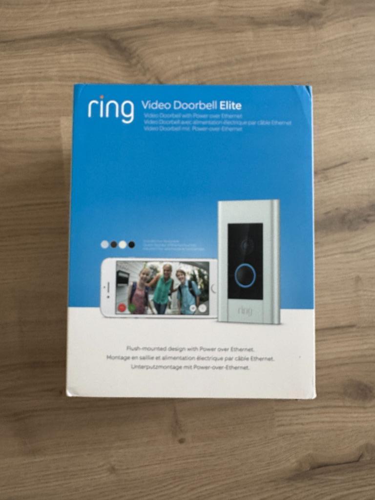 Ring - Video Doorbell Elite, Huis en Inrichting, Deurbellen, Gebruikt, Bedraad, Bewegingsdetectiesensor, Compatibel met smartphone