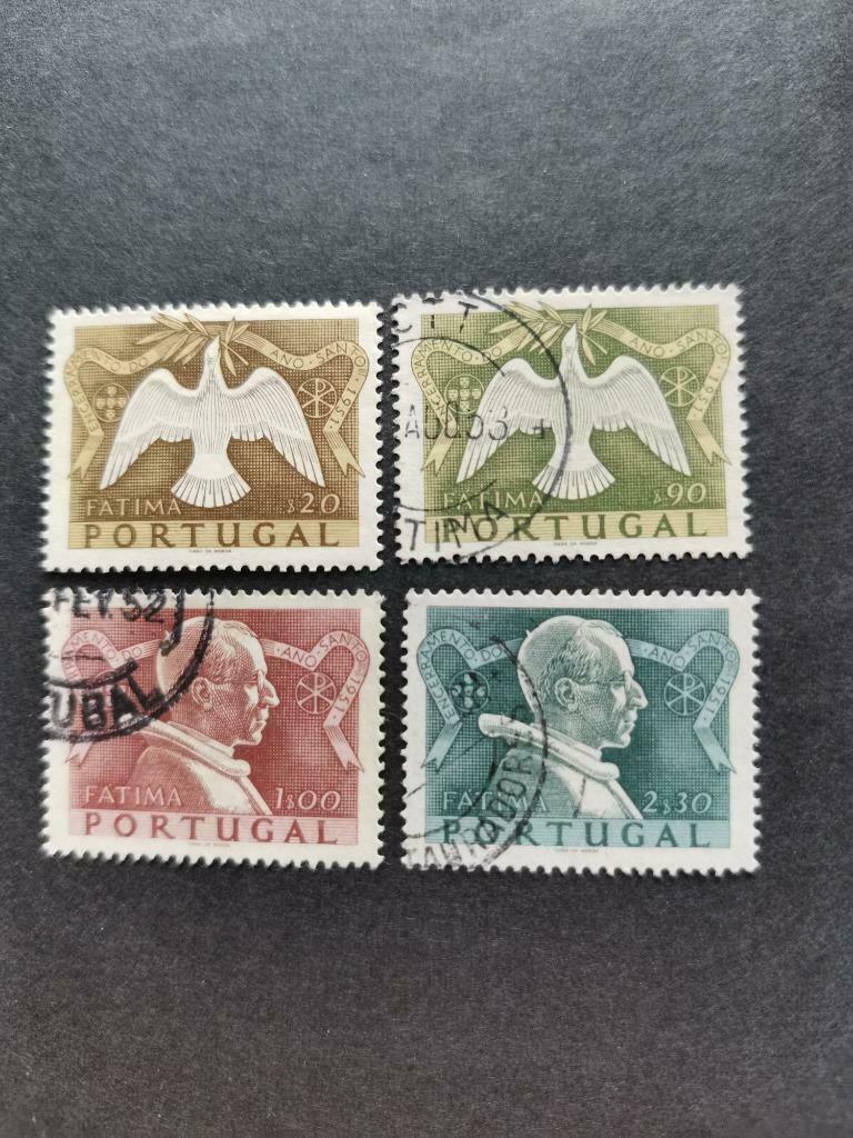 Portugal 1951 - reeks Heilig jaar in Fatima, Postzegels en Munten, Verzenden, Portugal, Gestempeld