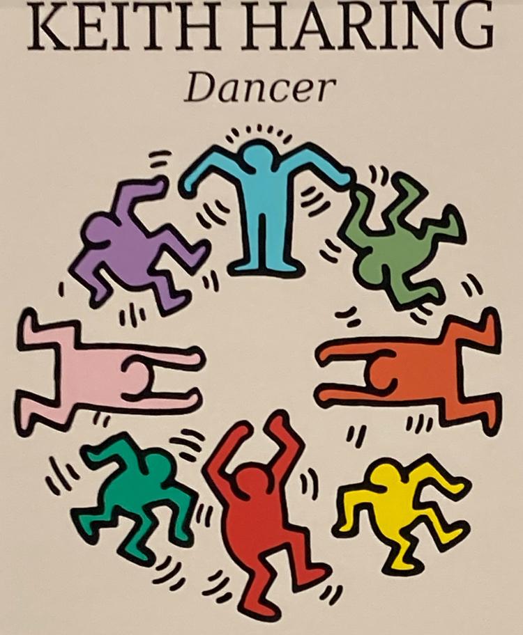 Keith Haring: uniek exemplaar. Ingelijst (50 bij 70), Ophalen of Verzenden