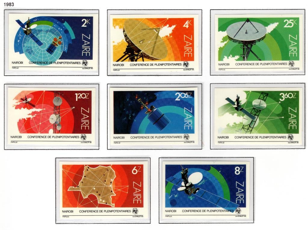 ZAIRE 1200/1207 ND MNH 1983 - Conferentie van Nairobi, Ophalen of Verzenden, Postfris, Postfris
