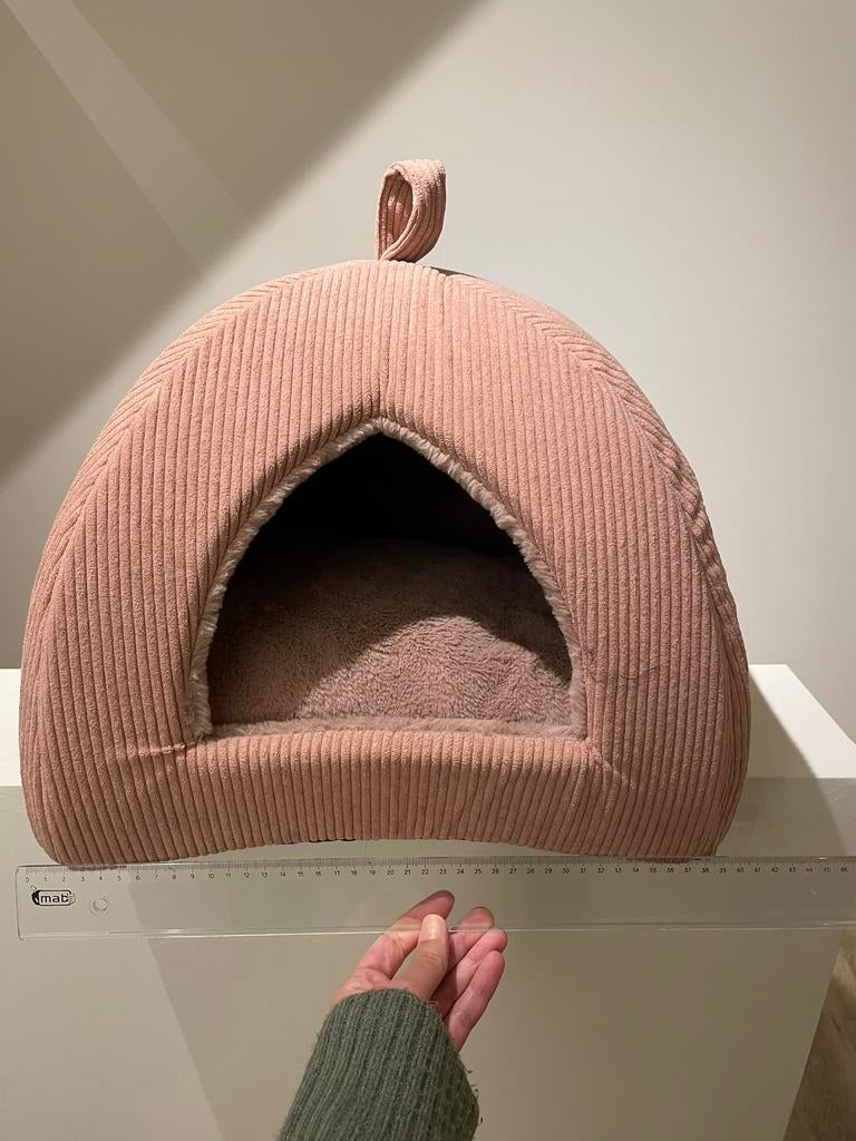 Lichtroze kattenmand Flamingo, Ophalen, Zo goed als nieuw, Polyester