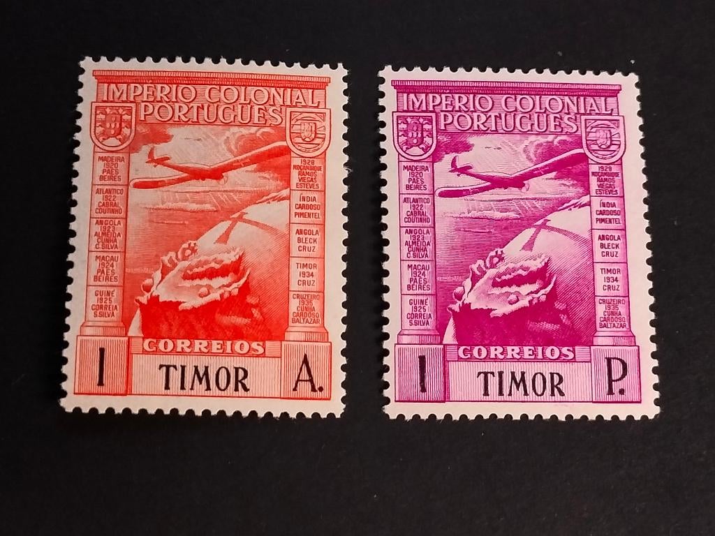 Timor 1938 - poste aérienne - avion, Terre *, Enlèvement ou Envoi, Non oblitéré, Asie du Sud Est