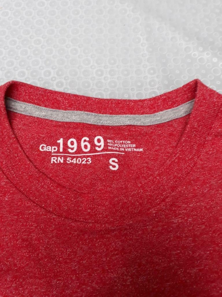 T-shirt GAP (lange mouw), Ophalen of Verzenden, Gedragen, Maat 46 (S) of kleiner, Rood