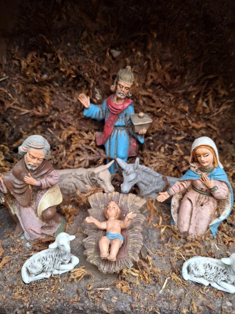 oude kerststal, Diversen, Kerst, Ophalen of Verzenden, Gebruikt