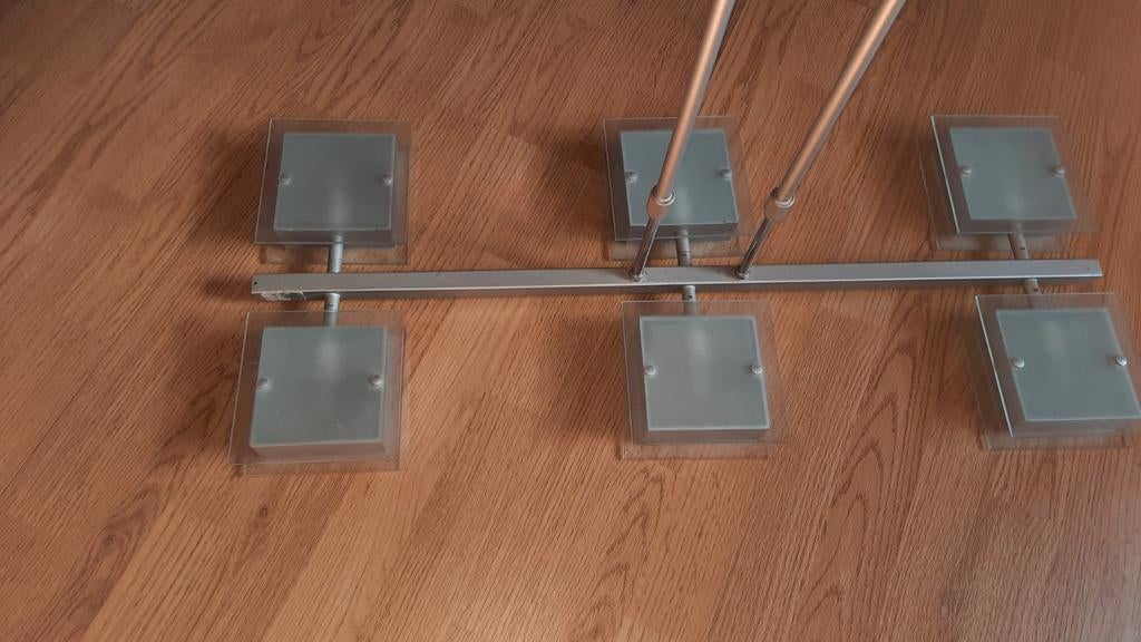 Luster met spots, Huis en Inrichting, Ophalen, Gebruikt