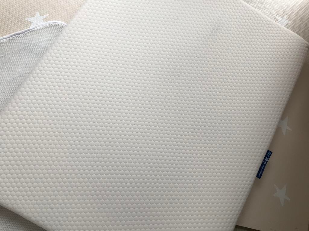 Aerosleep Evolution matras + matrasbeschermer + matrastopper, Kinderen en Baby's, Ophalen, Zo goed als nieuw, Wit, Overige typen