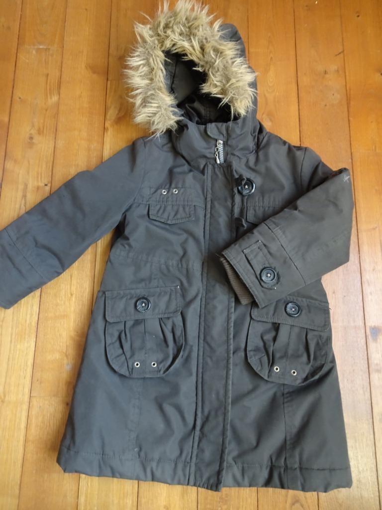 Mexx - 98-104, 3-4 ans, col en fourrure amovible - marron, Enlèvement ou Envoi, MEXX., Utilisé, Fille