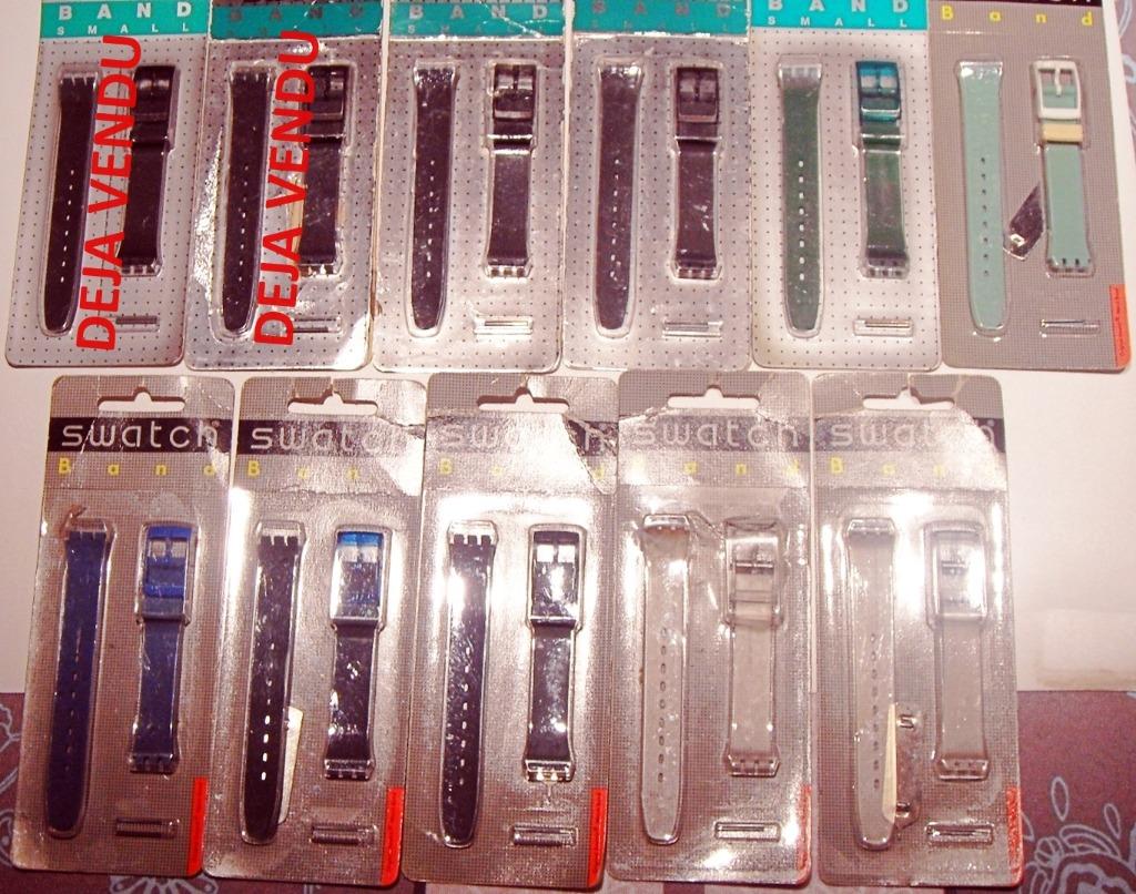 Bracelet Swatch vintage de 12 mm sous blister pour montre, Ophalen of Verzenden, Nieuw, Overige kleuren, Kunststof of Plastic
