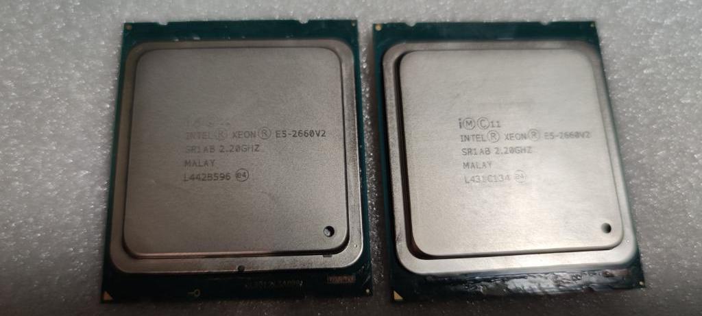 Lot de 2 Xeon E5-2660 V2  :10C/20T 2,2GHz (3GHz Turbo) 25Mb, Computers en Software, Gebruikt, LGA 2011, Intel Xeon, 10-core