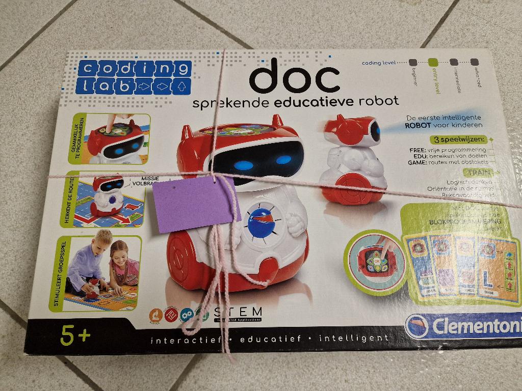 Clementoni DOC pratende robot, Kinderen en Baby's, Ophalen of Verzenden, Zo goed als nieuw, Puzzelen, Met licht