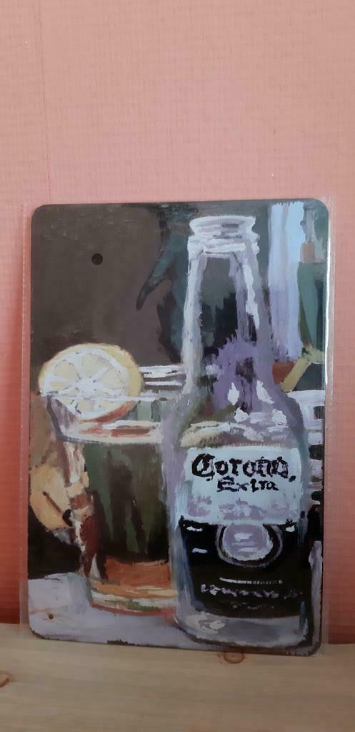 Panneau d'affichage en métal pour la bière Corona, Enlèvement ou Envoi, Neuf, Panneau publicitaire