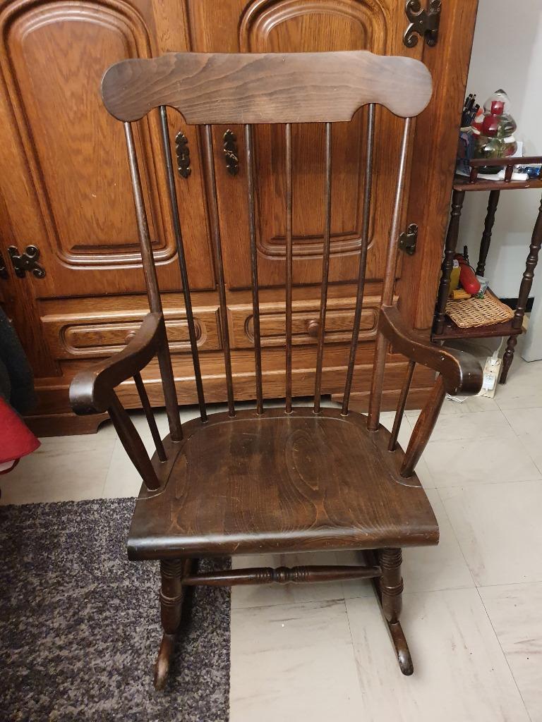 Vintage schommelstoel uit de jaren 50, Ophalen