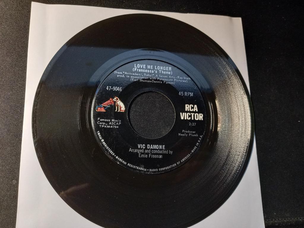 Vic Damone ‎– Love Me Longer / Pretty Butterfly '7, Ophalen of Verzenden, Zo goed als nieuw, Pop