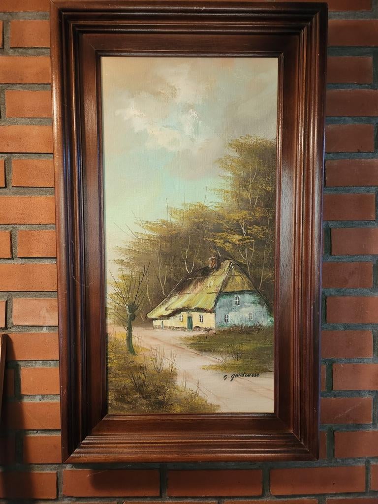 Zeer mooi kunstwerk van G. Quidousse. In goede staat, Antiquités & Art, Art | Peinture | Classique, Enlèvement