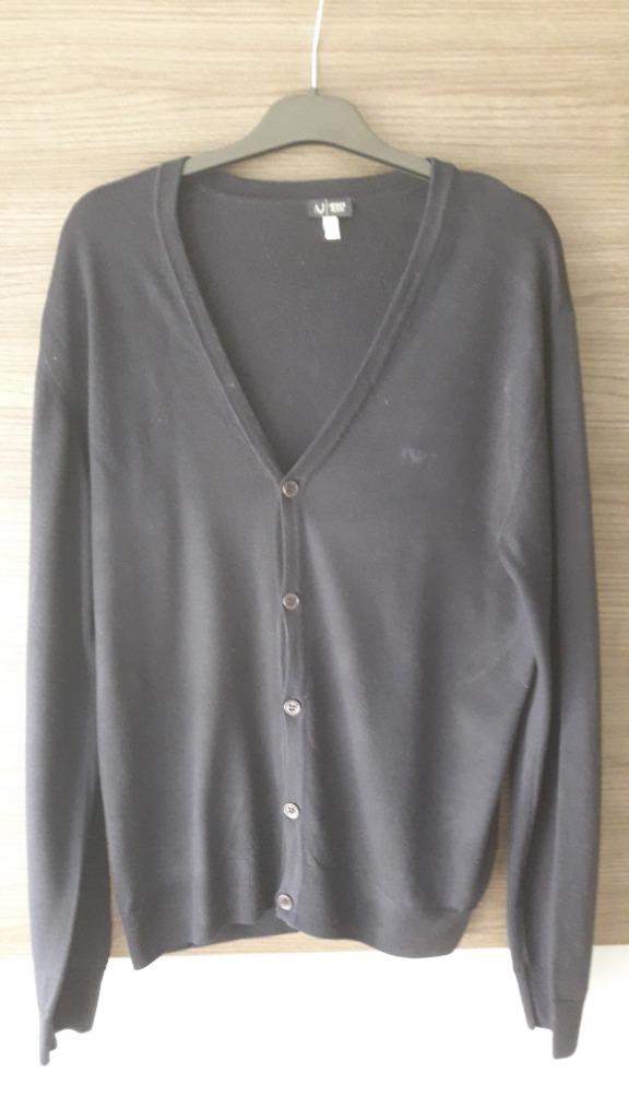 Gillet/Debardeur donkerblauw ArmaniJeans maat large, Maat 52/54 (L), Armani Jeans, Blauw, Ophalen of Verzenden