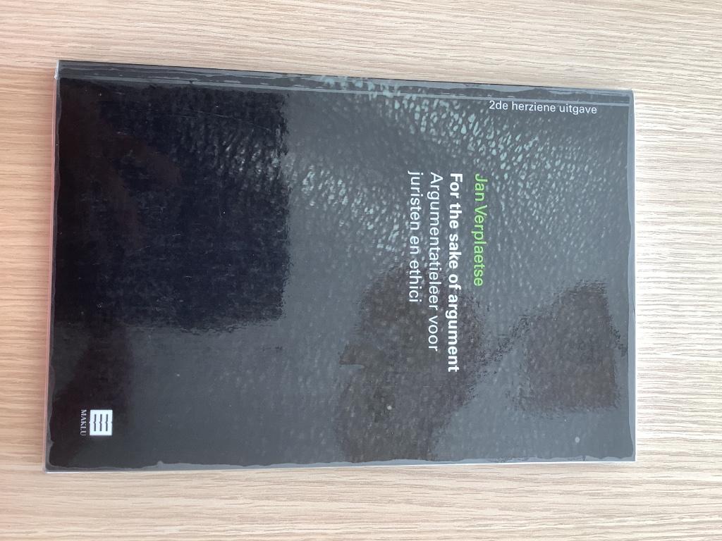 Dot the sake of argument, Ophalen of Verzenden, Gelezen, Hogeschool, Diverse auteurs