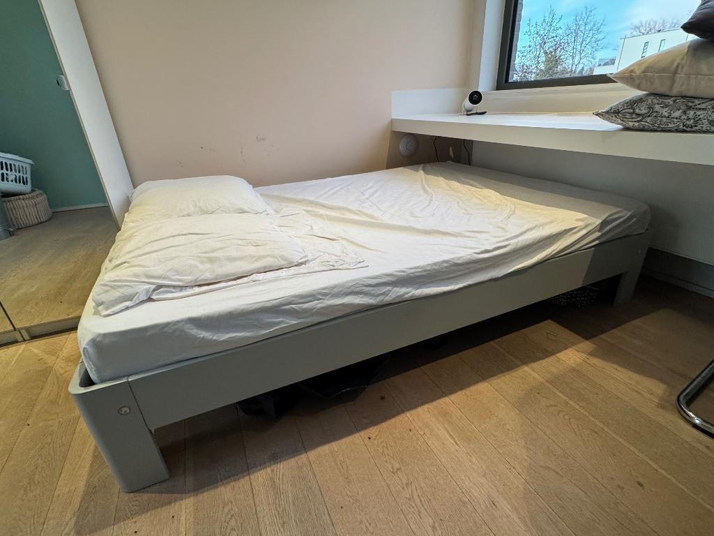 Bed Auping 160x200, Ophalen, Gebruikt, Twijfelaar, 200 cm