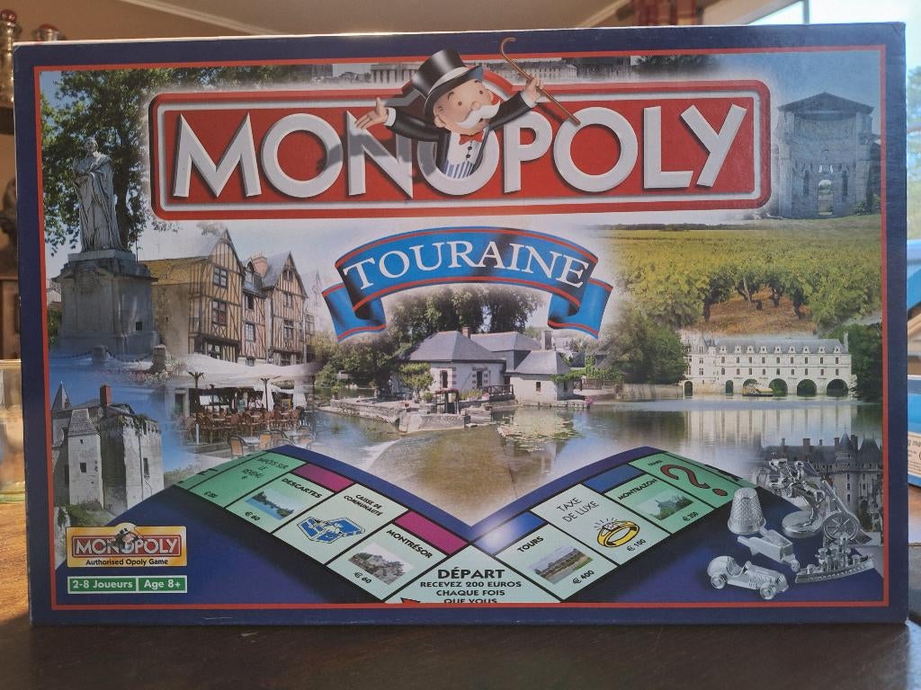 MONOPOLIE TOURAINE, Ophalen of Verzenden, Zo goed als nieuw, Hasbro