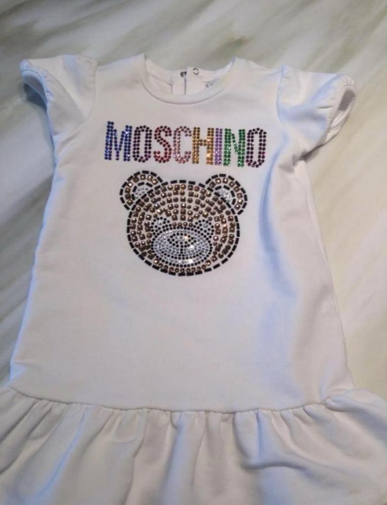 Moschino schattig jurkje met strass detail, 18maand, Ophalen of Verzenden, Zo goed als nieuw