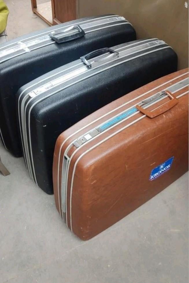 retro vintage harde koffer valies Samsonite reiskoffer, Ophalen of Verzenden, Gebruikt